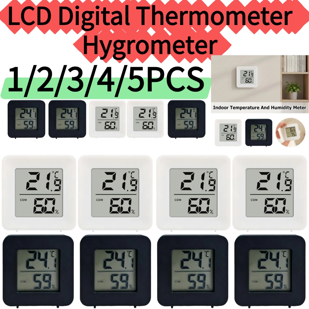 Weather Station Indoor - 1/2/3/4/5PCS Indoor Room Electronic Temperature Humidity