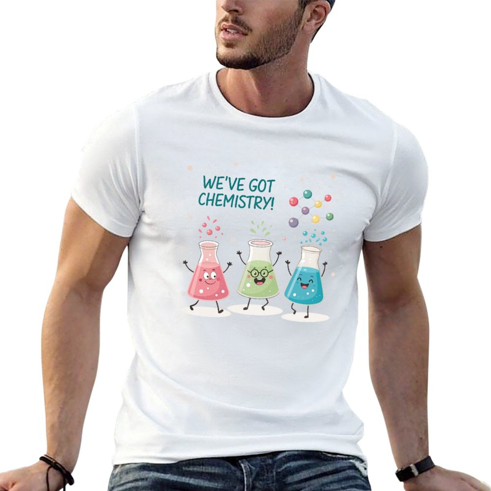 Science Buddies - Science Beaker Buddies T-Shirt Lightweight Casual