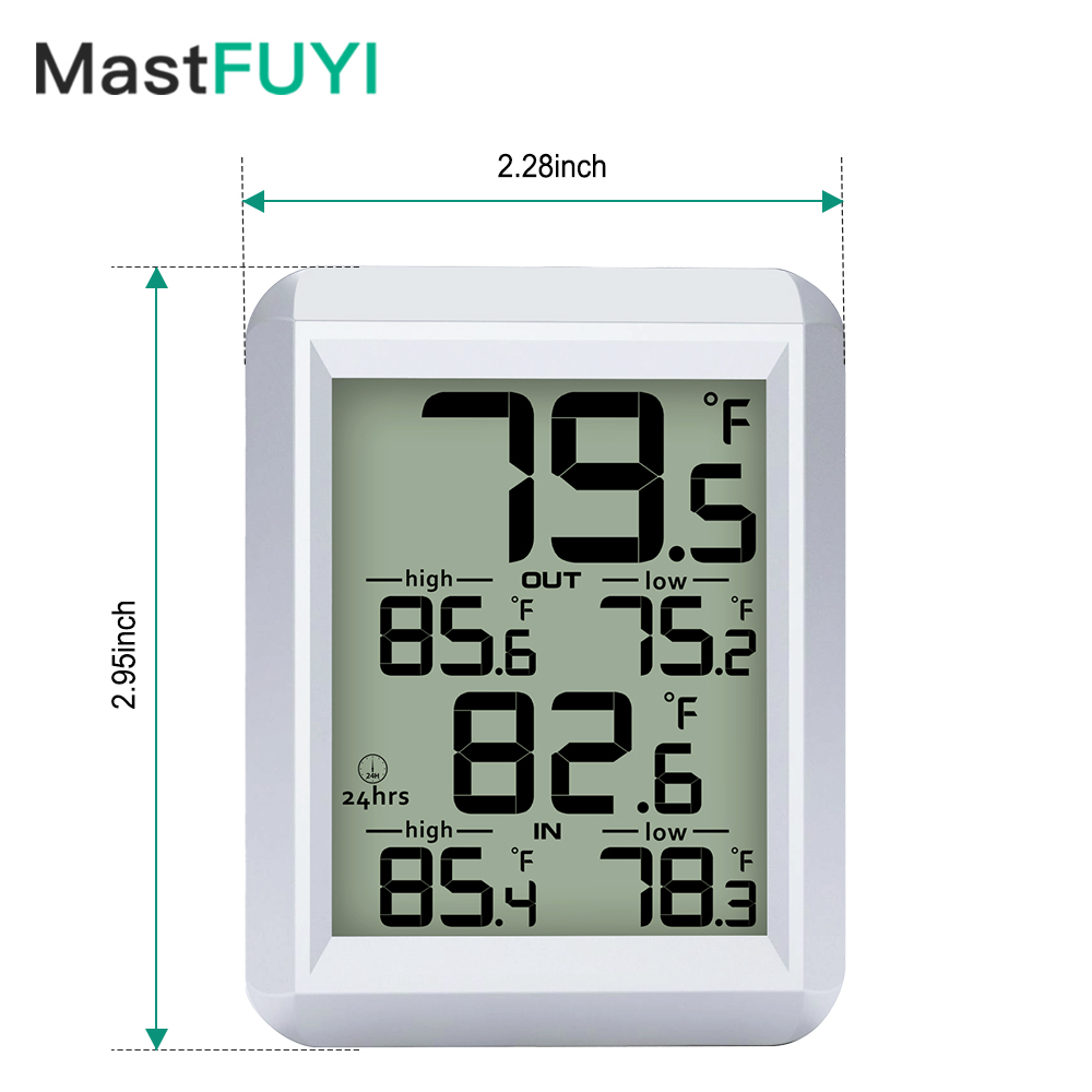 Weather Station Indoor - MASTFUYI Digital Thermometer Indoor Outdoor -