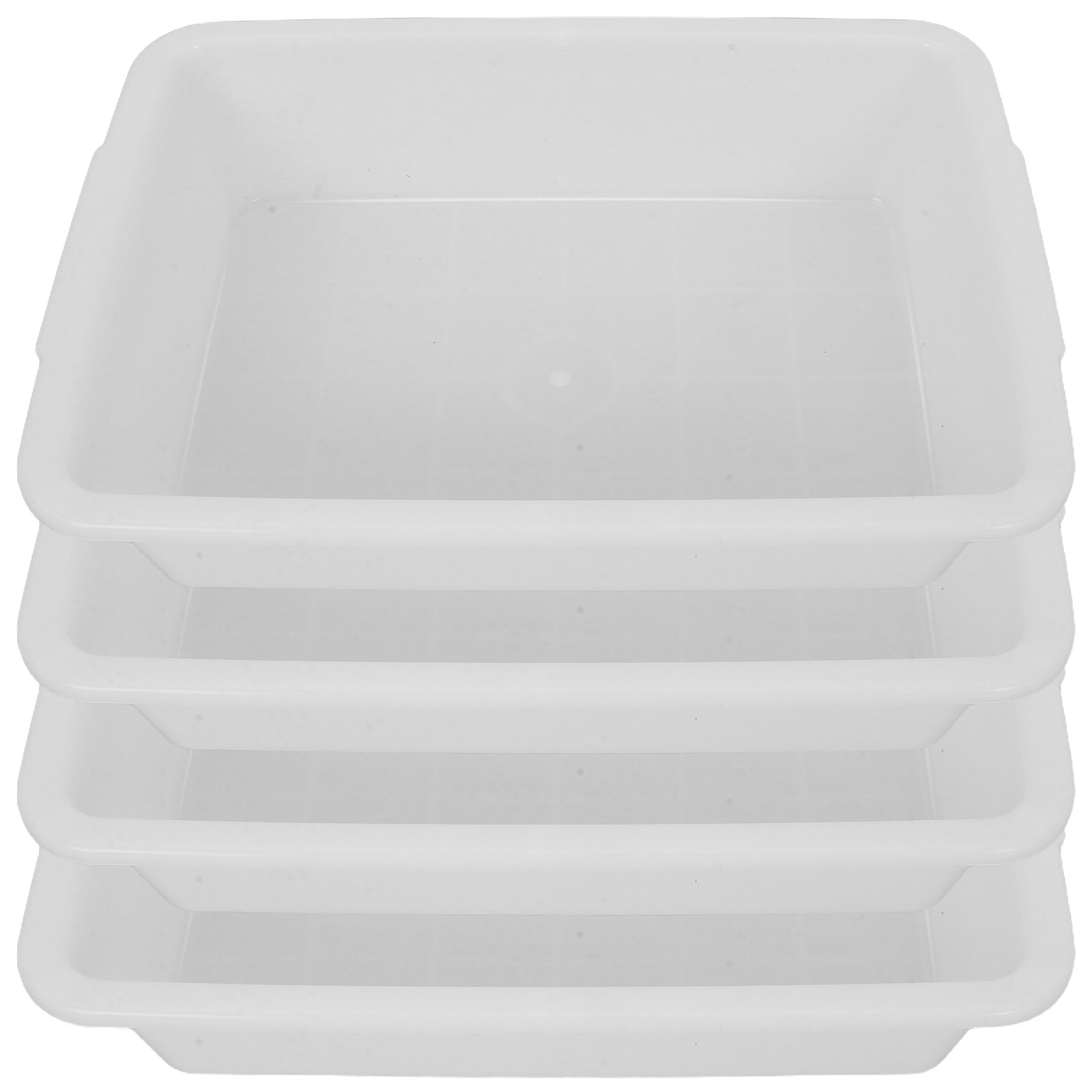 Science Experiment - 4Pcs Rectangular Plastic Laboratory Tray Chemical