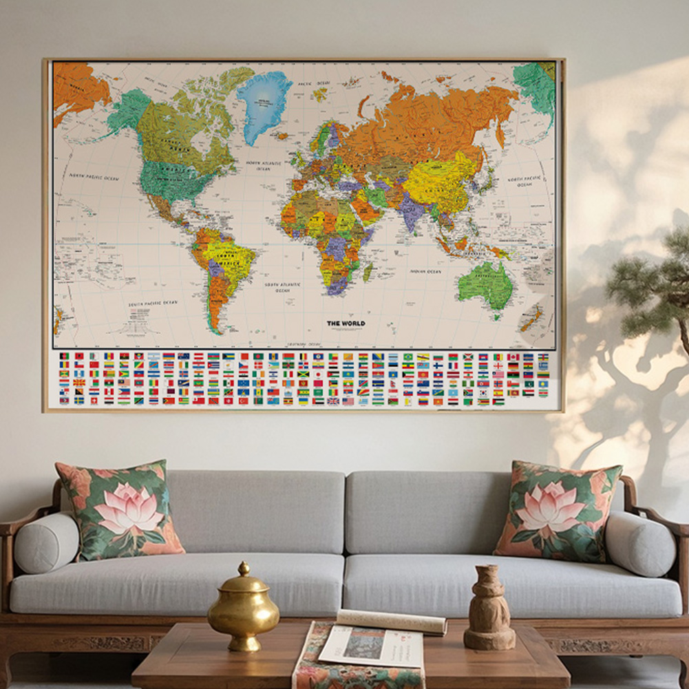 Star Map Poster - 100*70cm World Map Classic Edition Unframed