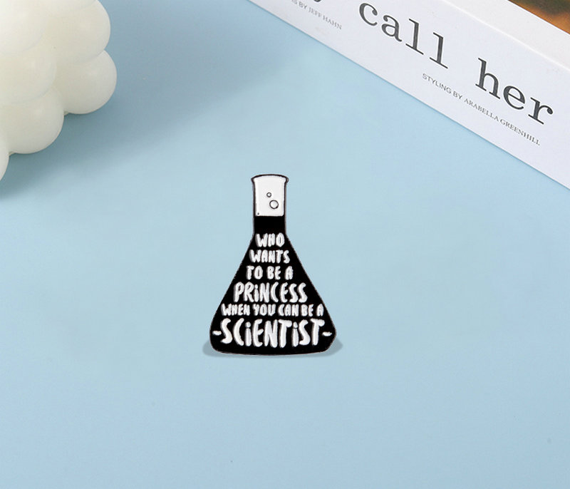 Science Buddies - Beaker Chemistry Experiment Brooches for Bag