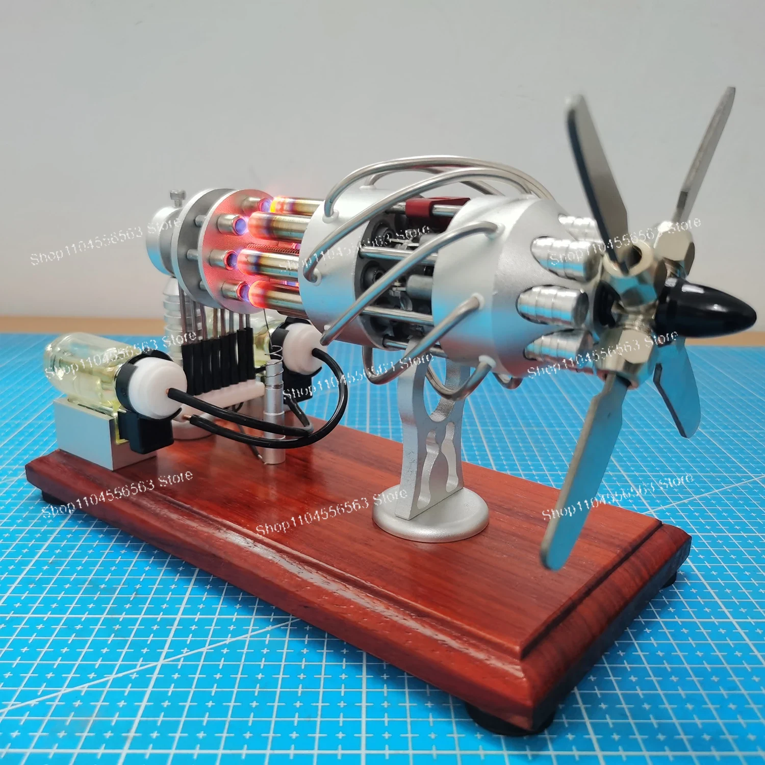 Science Toys - Hot Air 16-Cylinder Stirling Engine Model