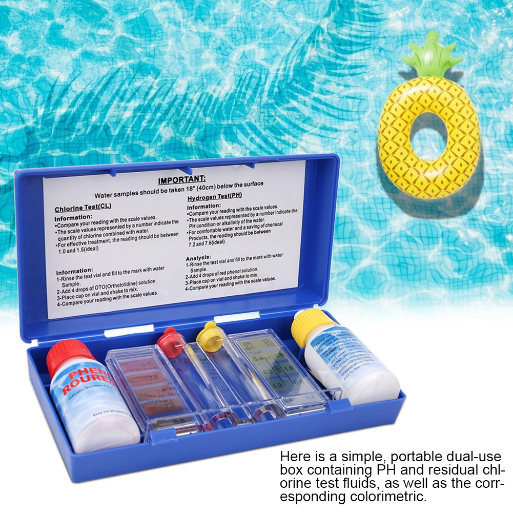 Water Testing Kit - PH Chlorine Water Quality Test Kit