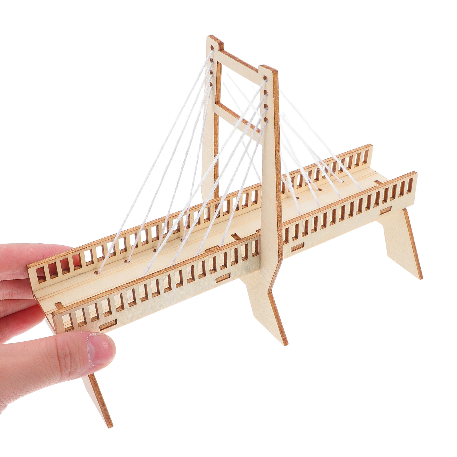Science Project Physics - 6Sets Stem Cable-Stayed Bridge Building Kit