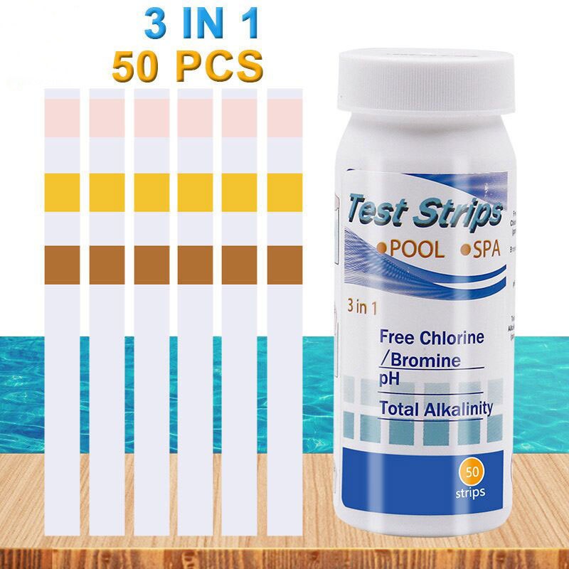 50pcs Chlorine PH Test Strips  - Water Testing Kit recension och pris