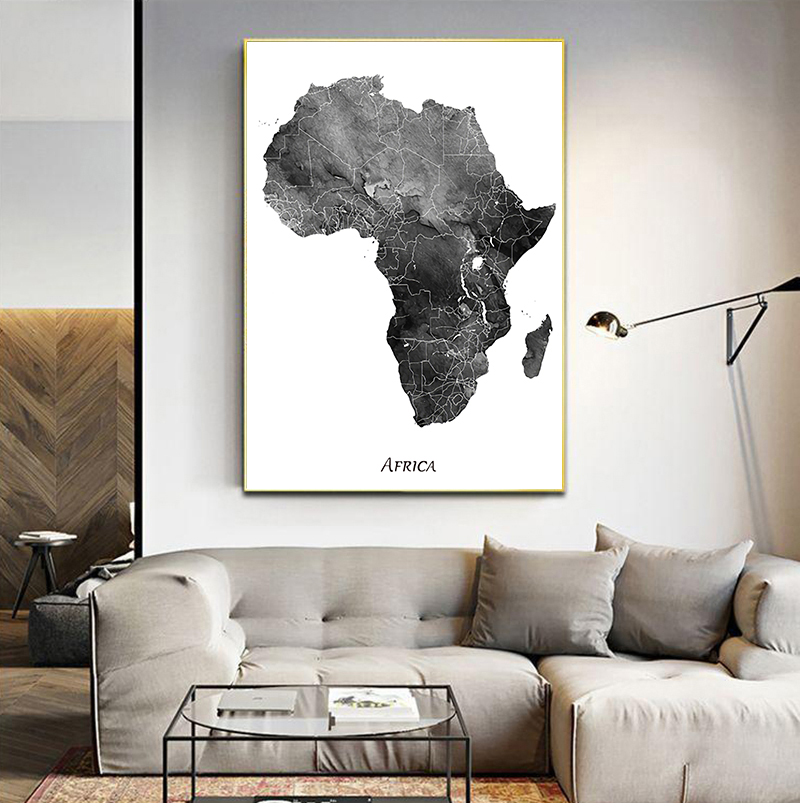 Africa map posters and prints  - Star Map Poster recension och pris