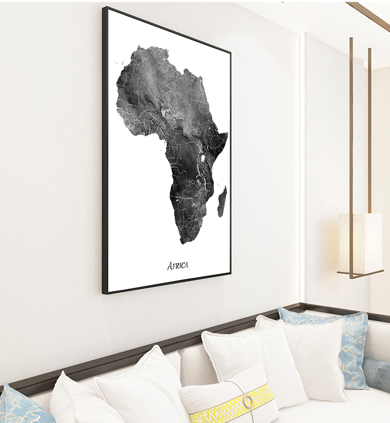 Africa map posters and prints  - Star Map Poster recension och pris