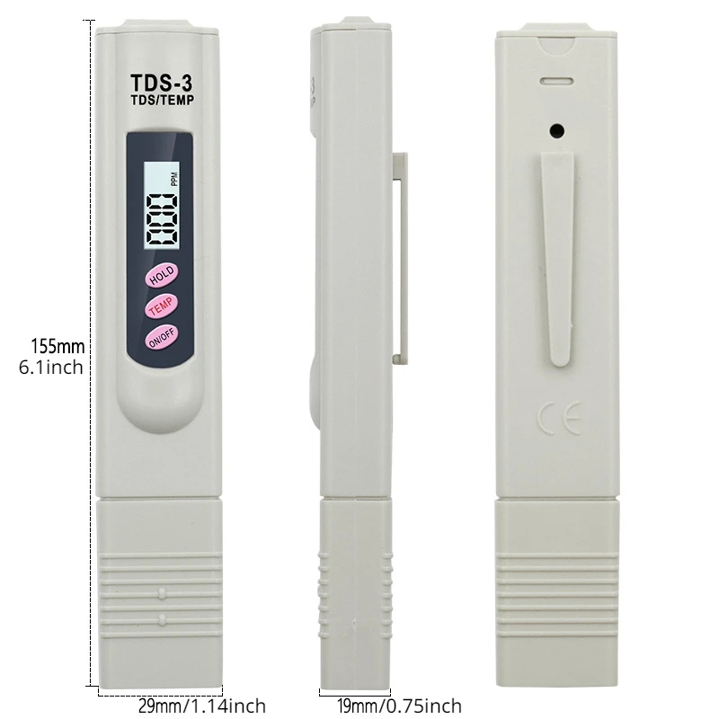 1/3 Pcs Portable LCD Digital T - Water Testing Kit recension och pris