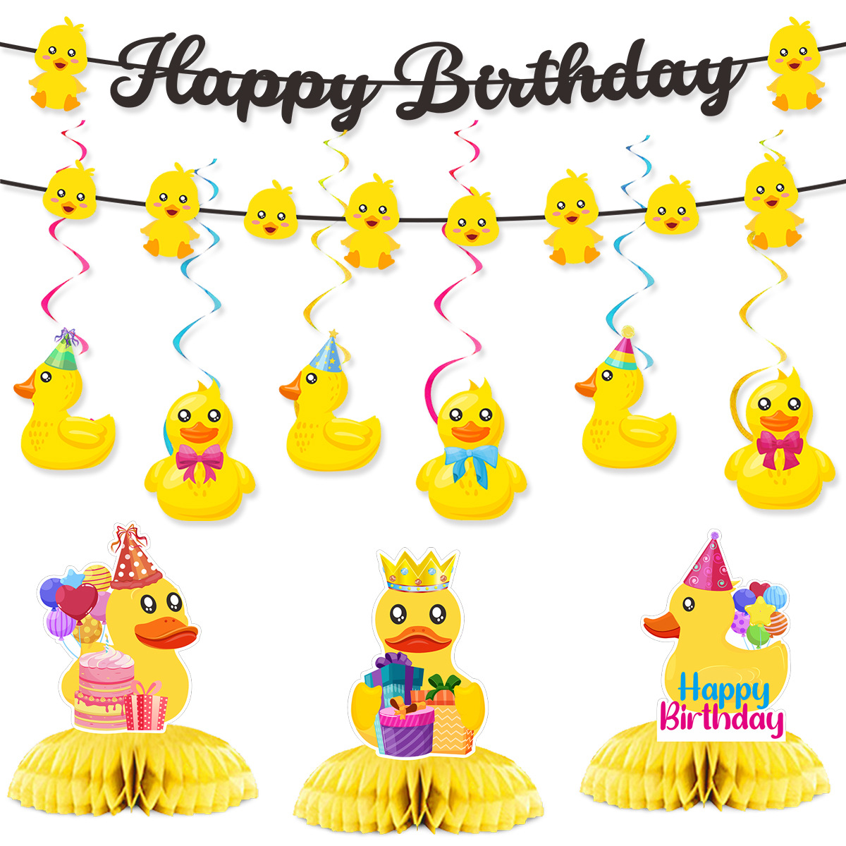 Cute Swim Duck Theme Happy Bir - Science Of Happiness recension och pris