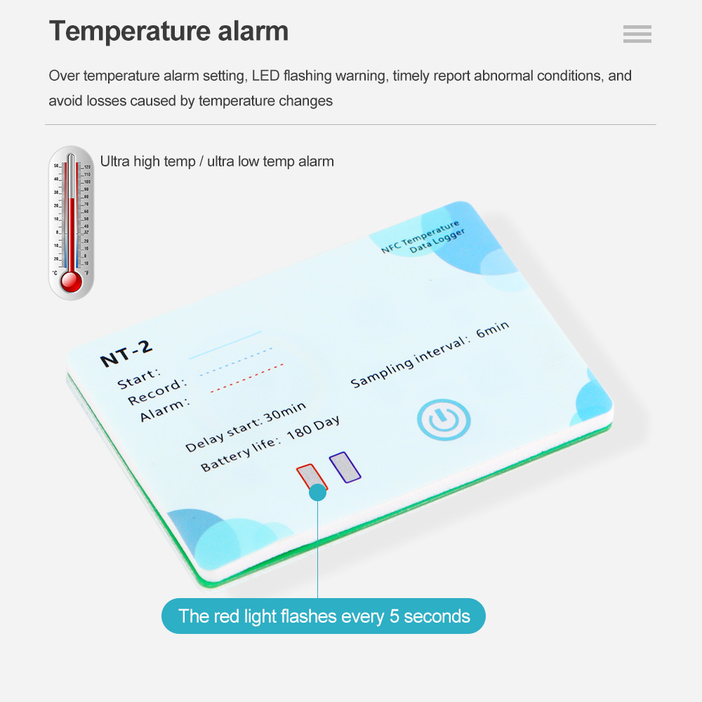 NFC Induction Temperature Logg - Weather Station Indoor recension och pris