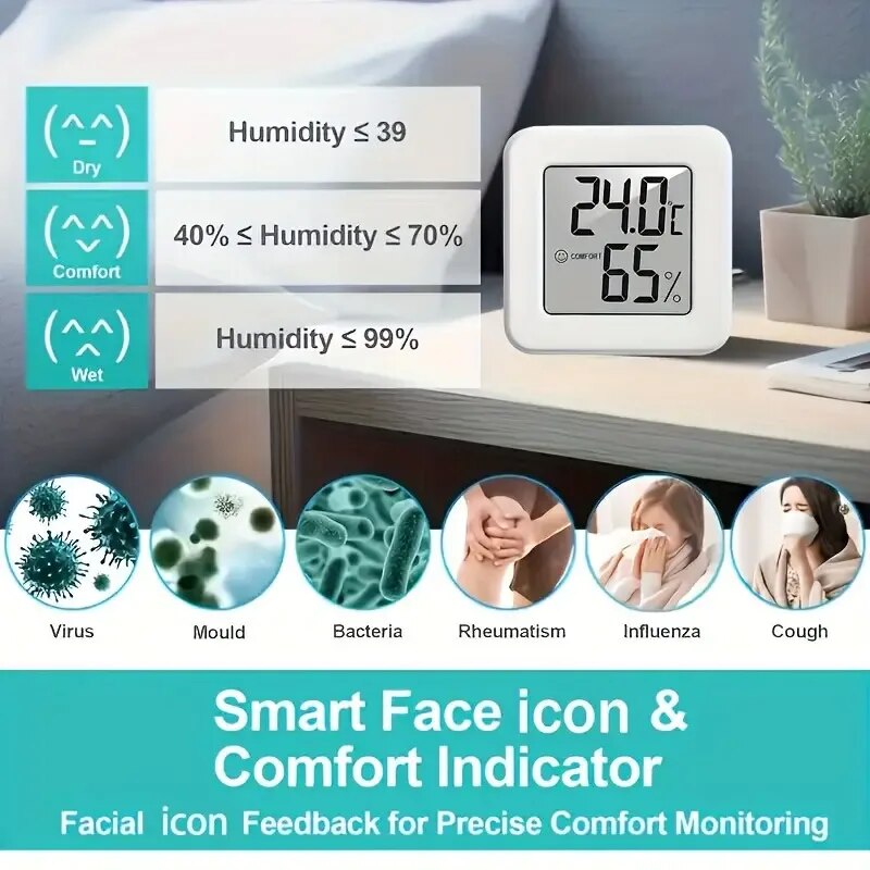 Digital Hygrometer Thermometer - Weather Station Indoor recension och pris