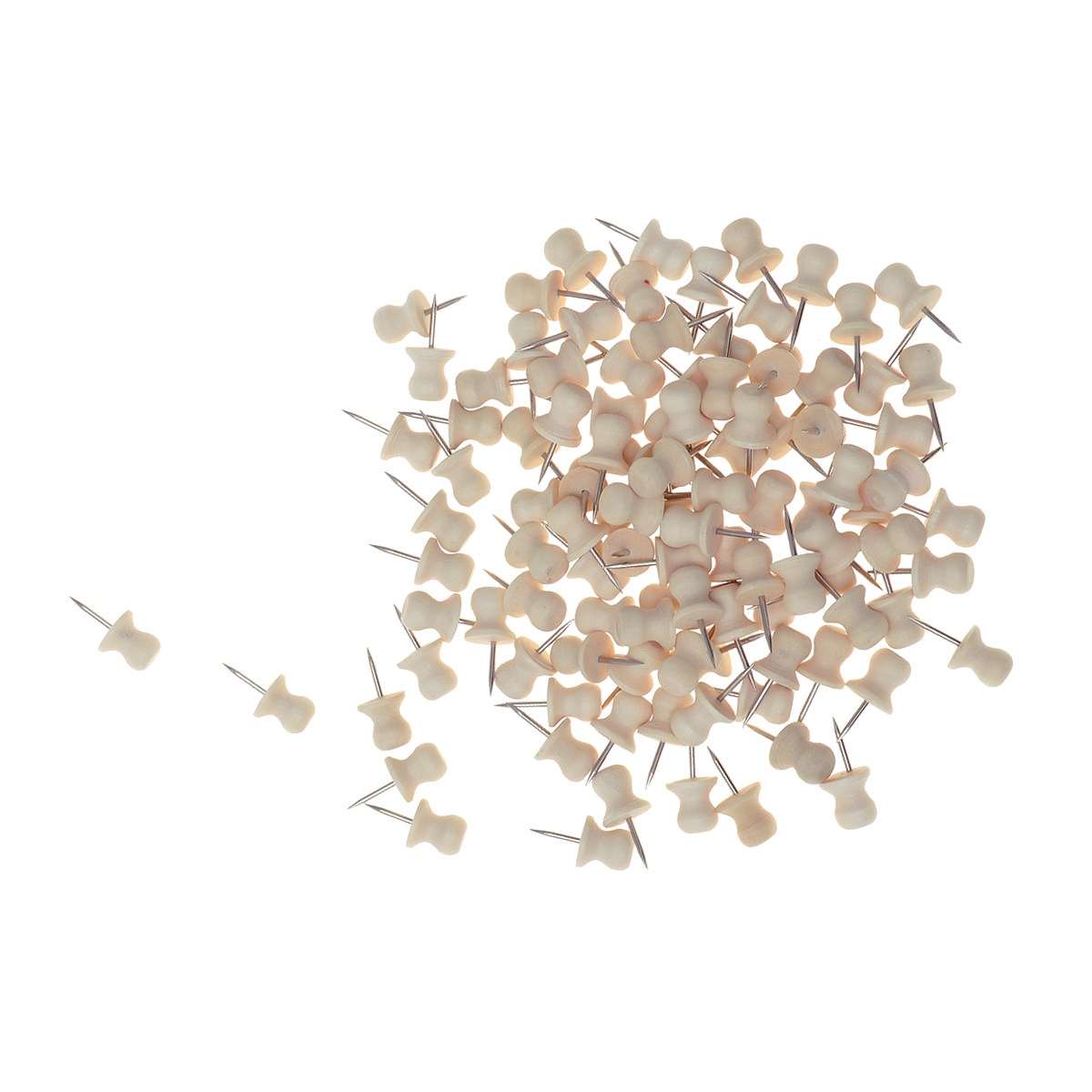 100Pcs Wood Pushpin Star Thumb - Star Map Poster recension och pris