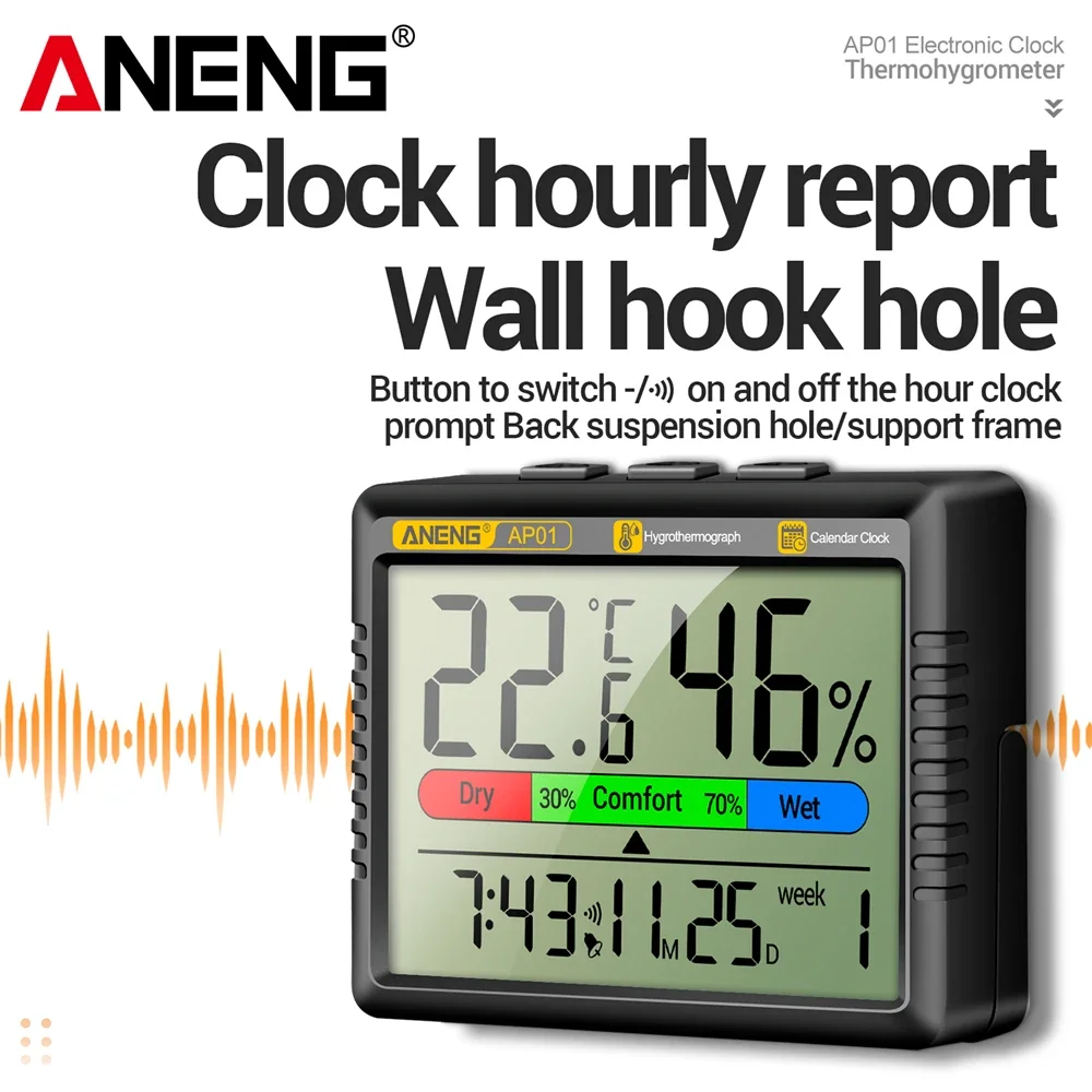 ANENG AP01 LCD Digital Thermom - Weather Station Indoor recension och pris