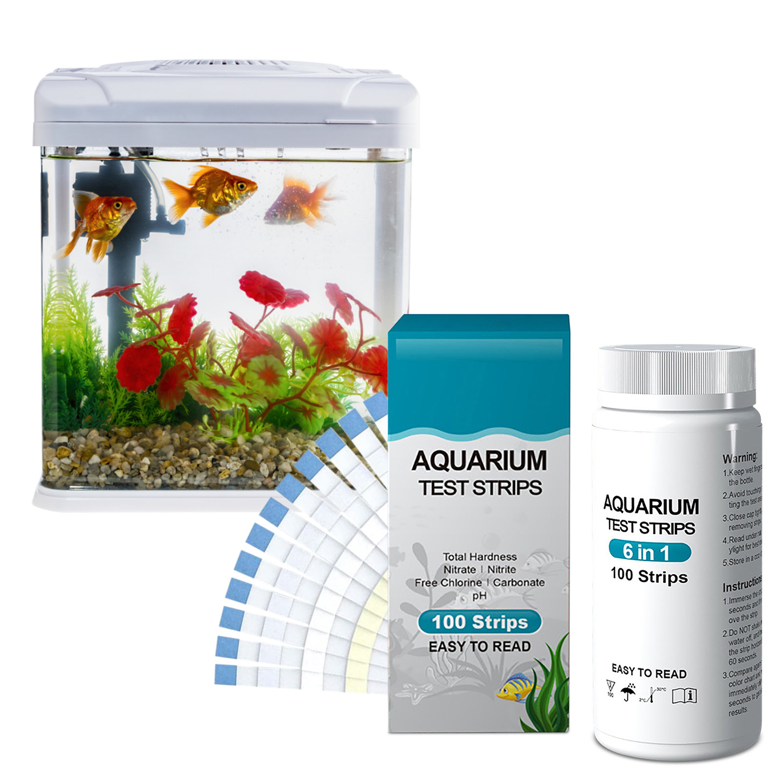 100pcs 6-in-1 Water Quality Te - Water Testing Kit recension och pris