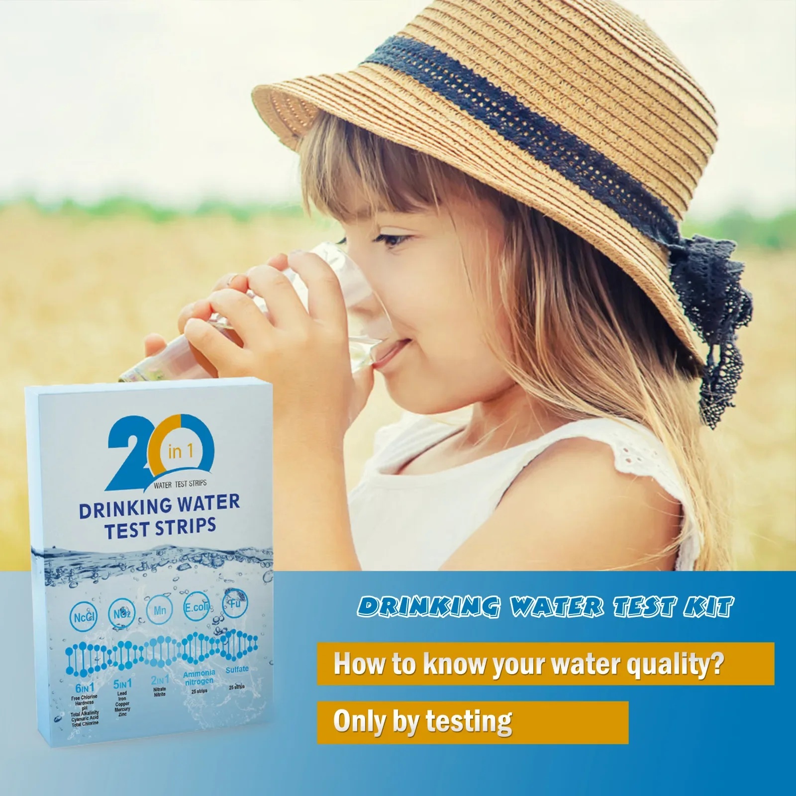 YAGO 20 in 1 Water Test Strips - Water Testing Kit recension och pris