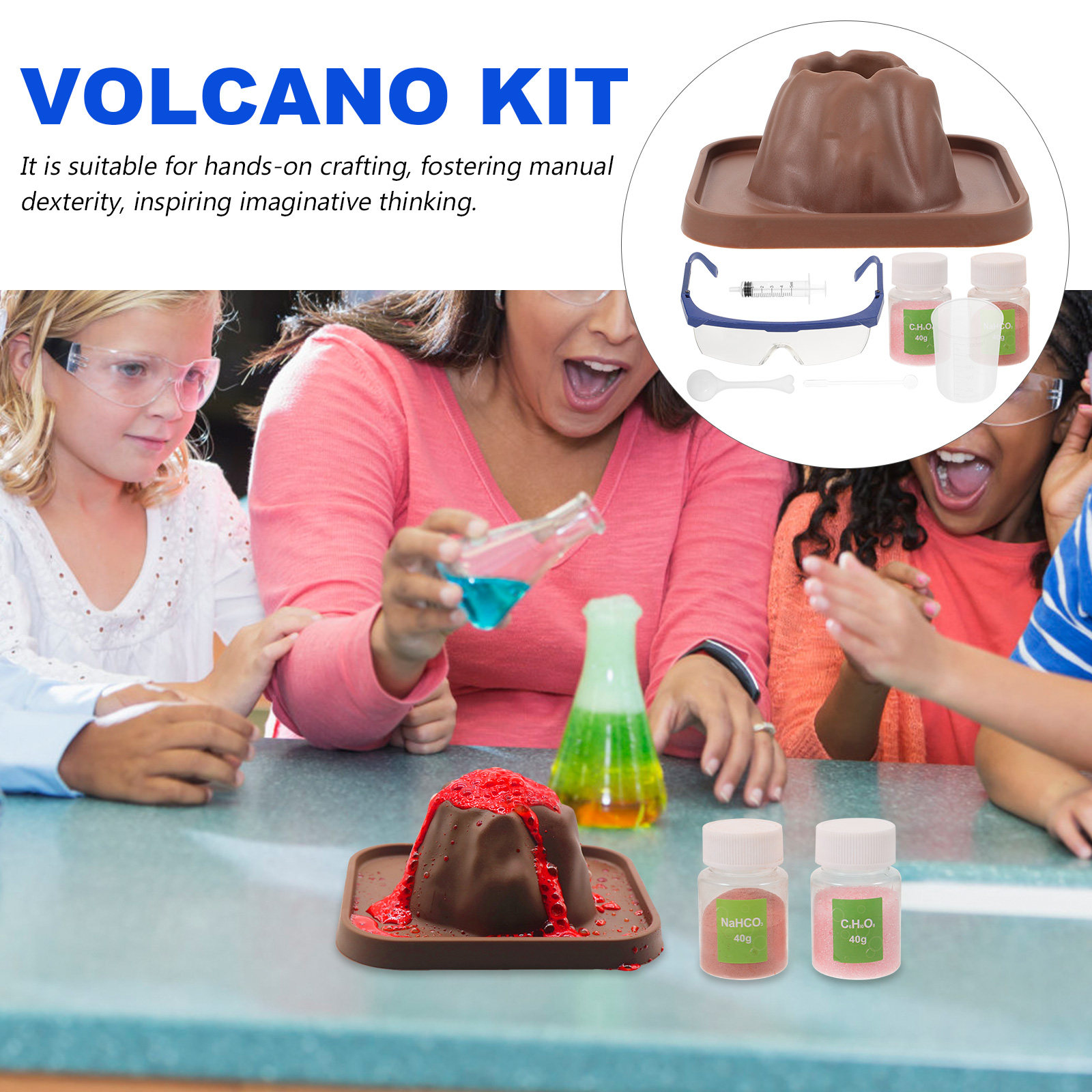 1 Set Volcano Eruptions Experi - Volcano Kit Eruption recension och pris