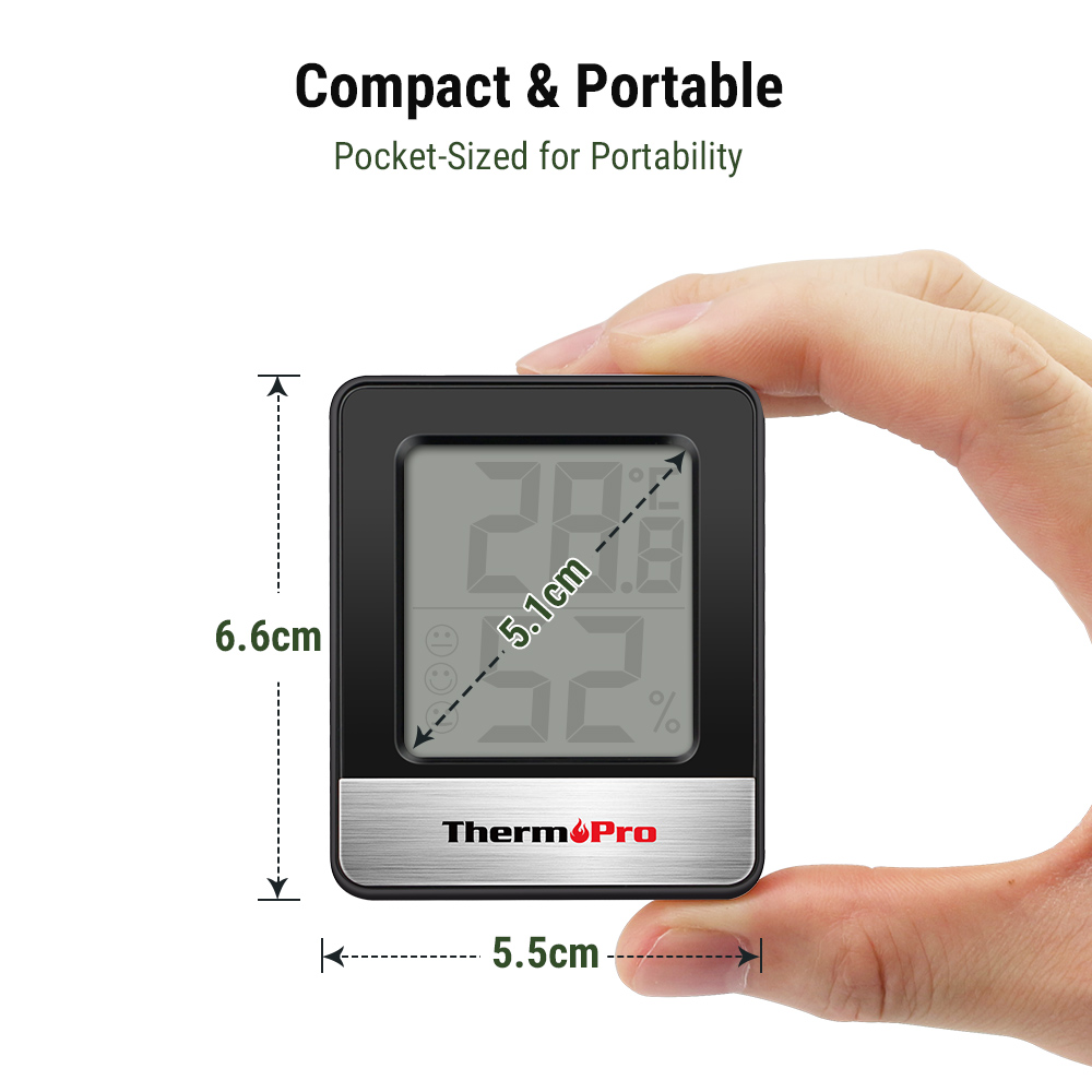 ThermoPro TP49 Mini Weather St - Weather Station Indoor recension och pris
