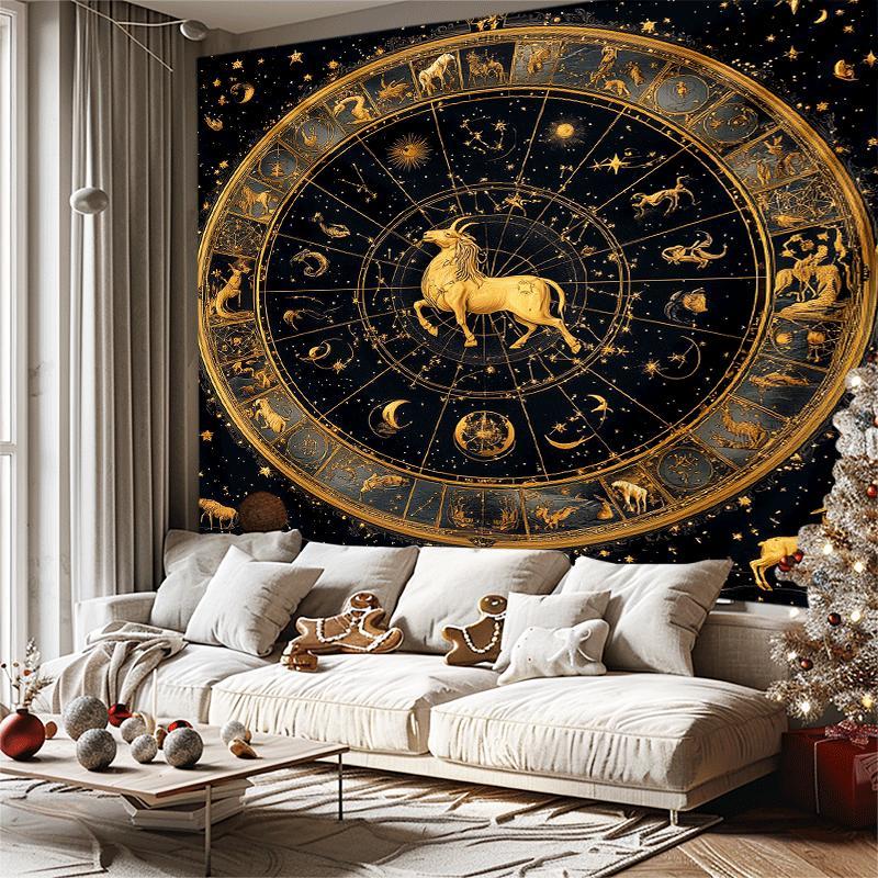 Elegant Zodiac Constellation T - Star Map Poster recension och pris