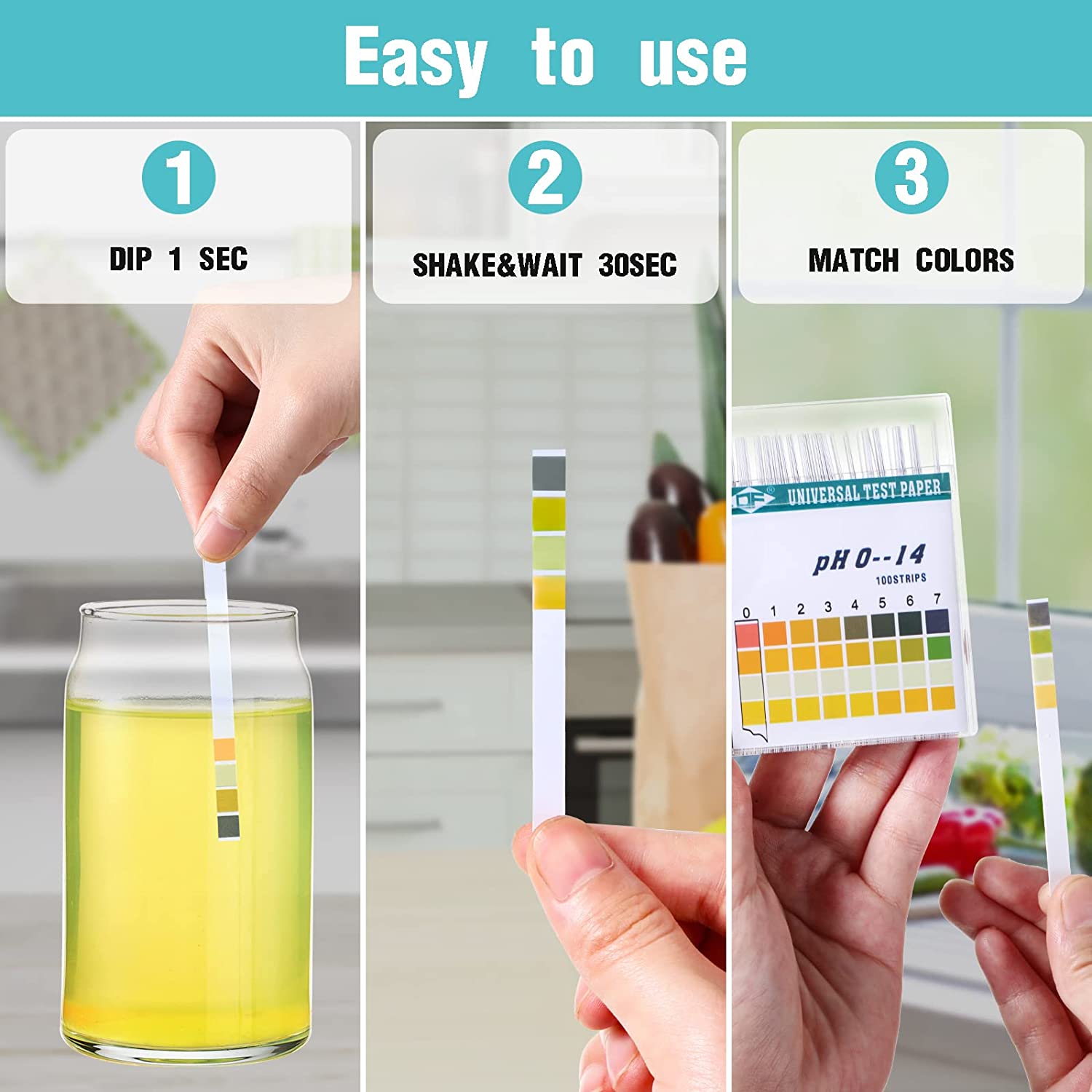 100 Strips 0-14 PH Alkaline Ac - Water Testing Kit recension och pris