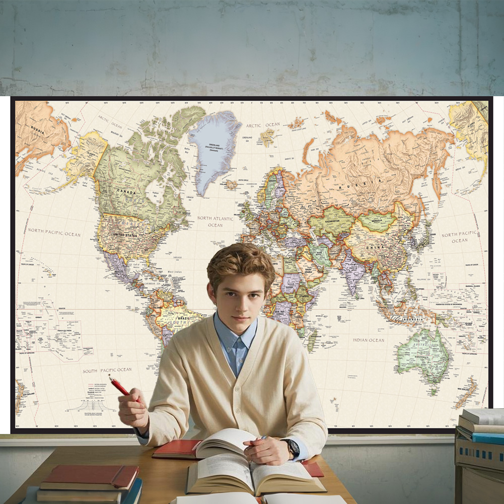 127x81cm/50x32inch Vintage Wor - Star Map Poster recension och pris