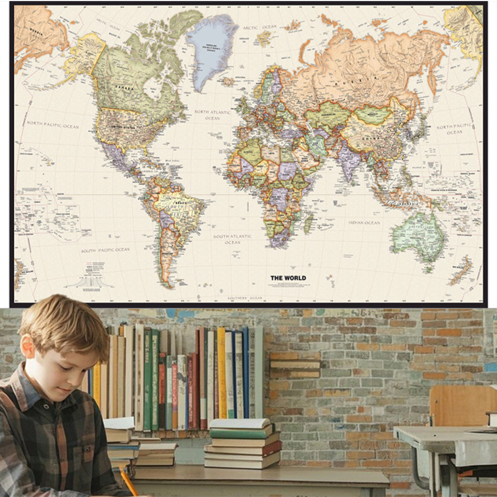127x81cm/50x32inch Vintage Wor - Star Map Poster recension och pris