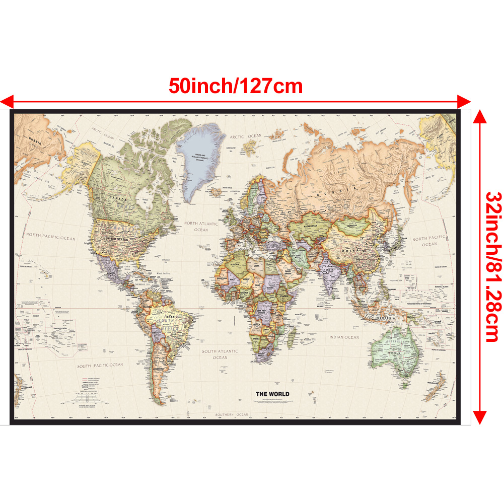 127x81cm/50x32inch Vintage Wor - Star Map Poster recension och pris