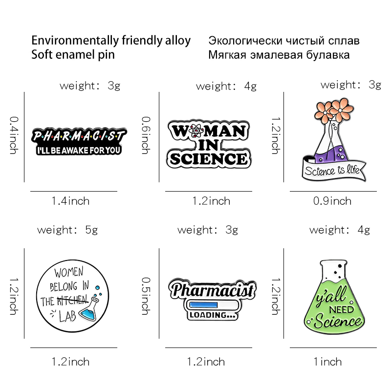 Chemistry Pharmacist Enamel Pi - Science Buddies recension och pris