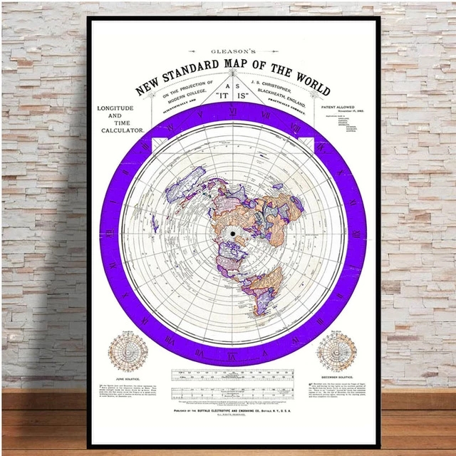 Poster And Prints 1892 Flat Ea - Star Map Poster recension och pris