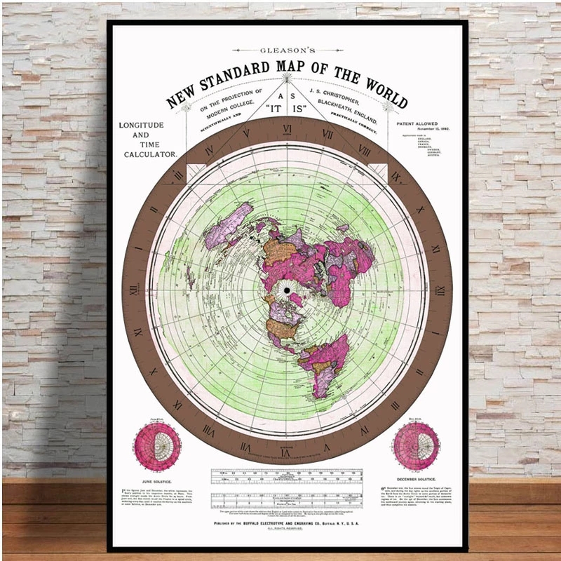 Poster And Prints 1892 Flat Ea - Star Map Poster recension och pris