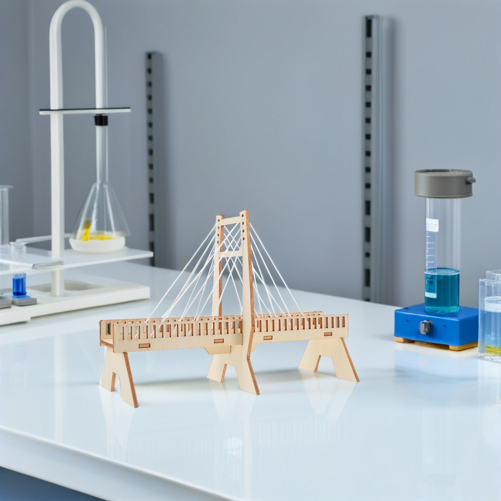 6Sets Handmade Cable-Stayed Br - Science Project Physics recension och pris