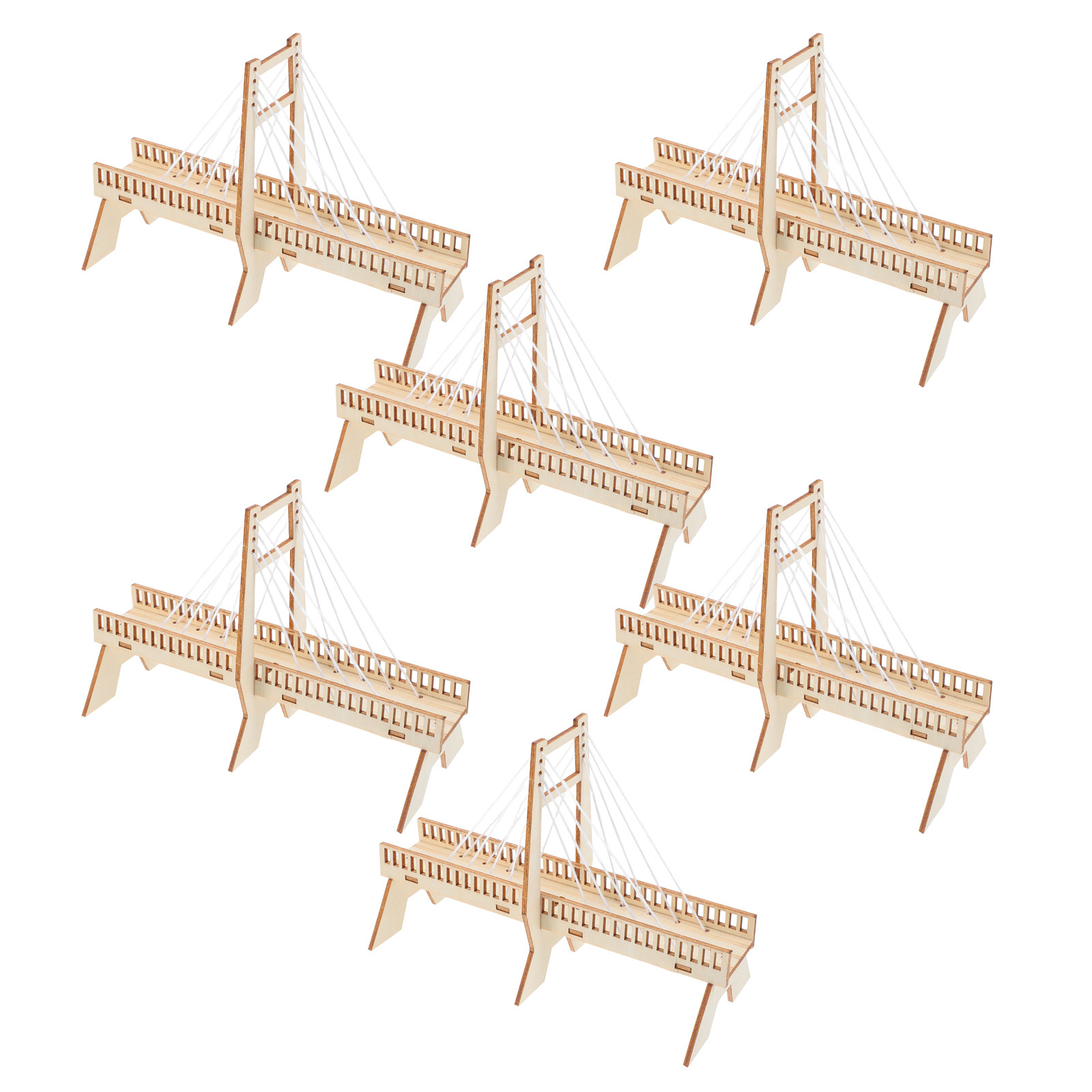 6Sets Handmade Cable-Stayed Br - Science Project Physics recension och pris