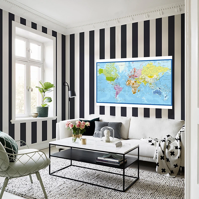 Carte Du Monde World Map Wall  - Star Map Poster recension och pris