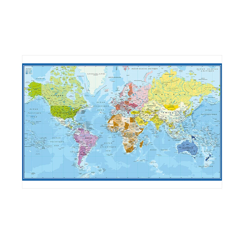Carte Du Monde World Map Wall  - Star Map Poster recension och pris